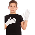 Weiße Handschuhe 22 Zentimeter für Kinder