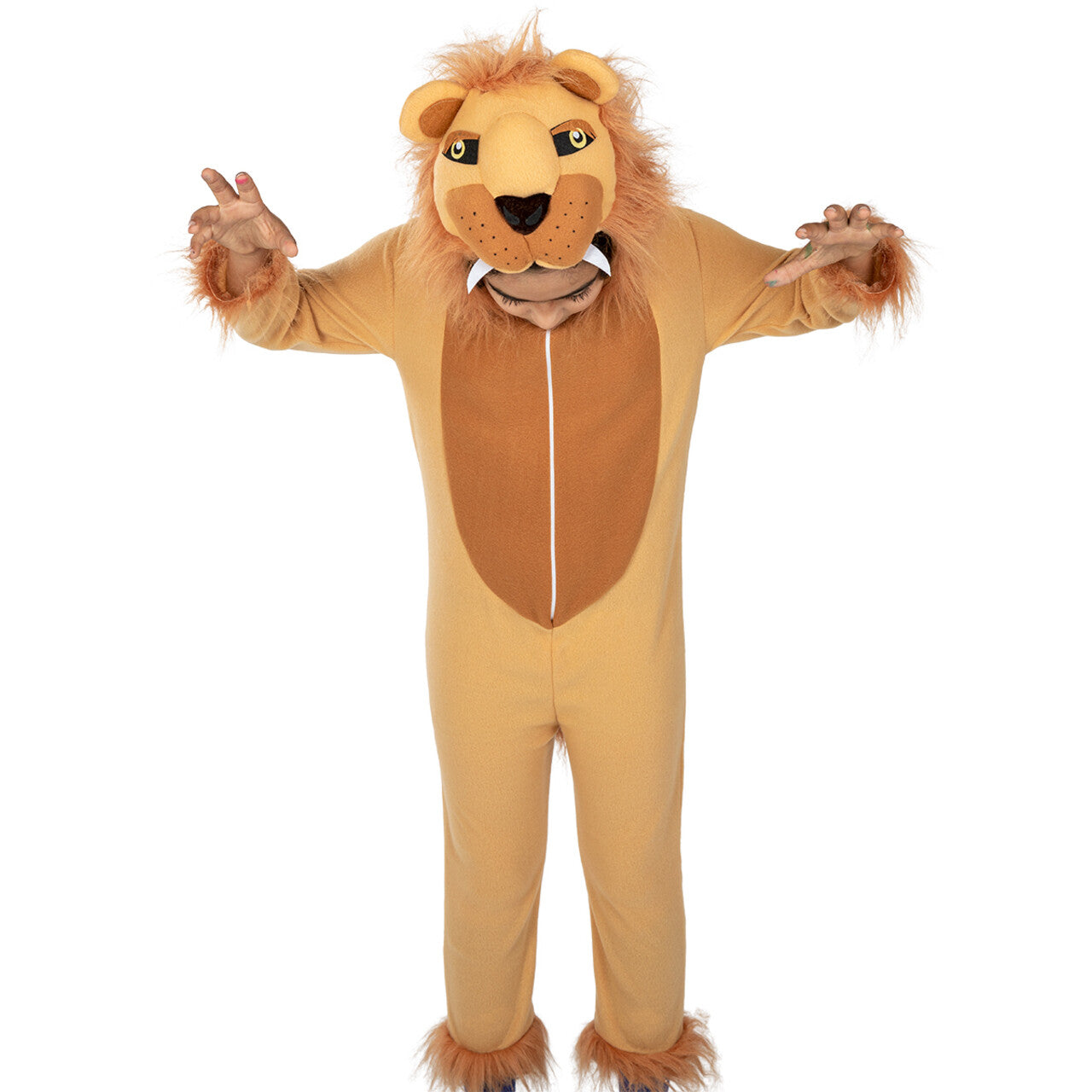Op deze afbeelding zie je een Kostuums, van het merk Funidelia. Koning Van De Jungle Leeuwen Onesie Kind Kostuum