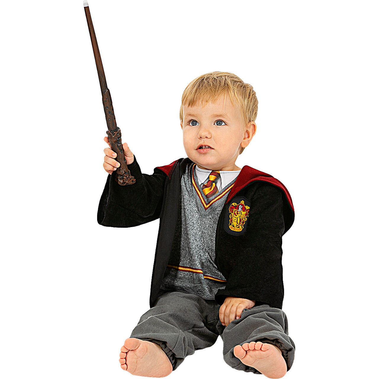 Op deze afbeelding zie je een Kostuums, van het merk Funidelia. Mini Tovenaarsleerling Harry Potter Kleuterschool Uniform Kind Kostuum