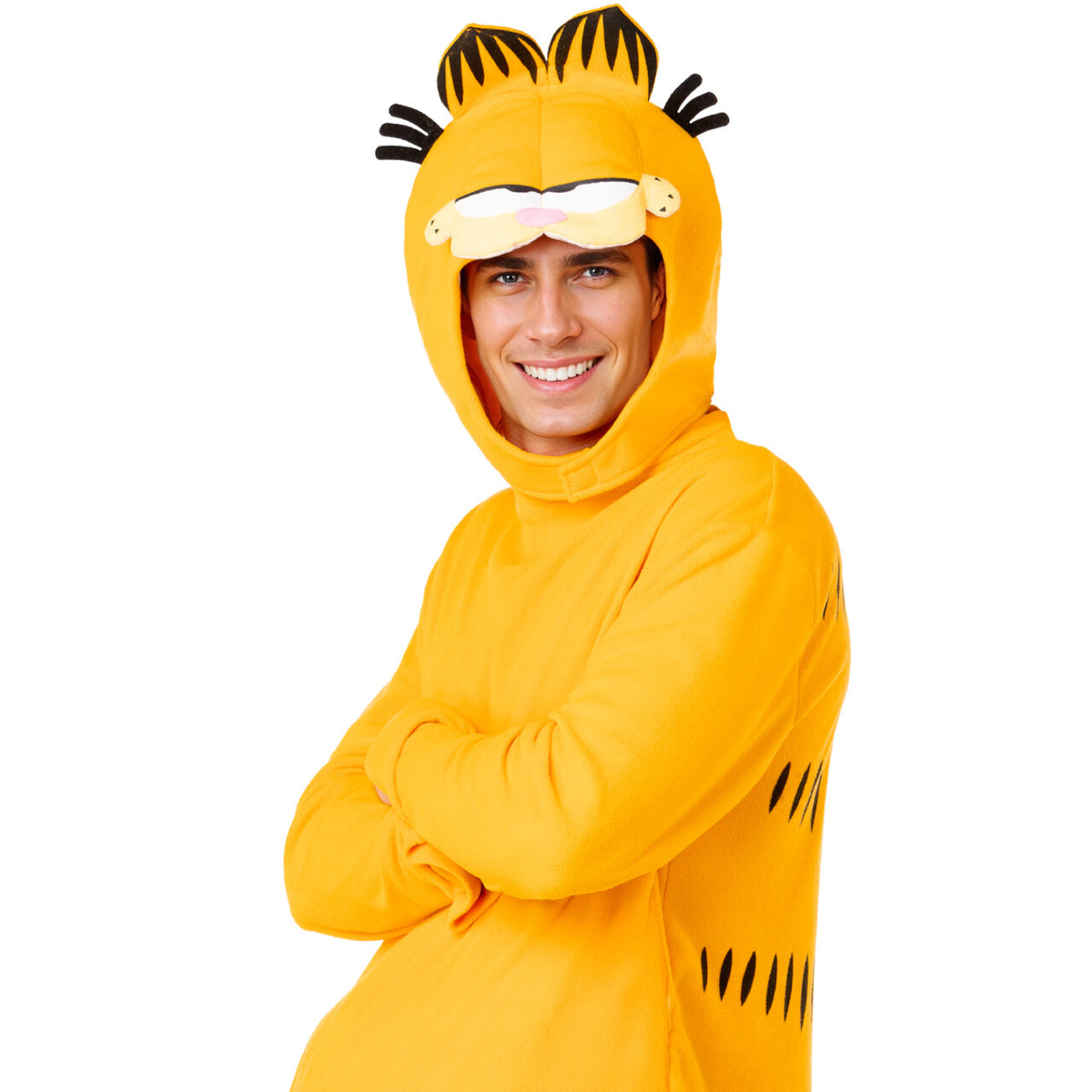 Op deze afbeelding zie je een Kostuums, van het merk Funidelia. Oranje Kat Garfield Unisex Kostuum