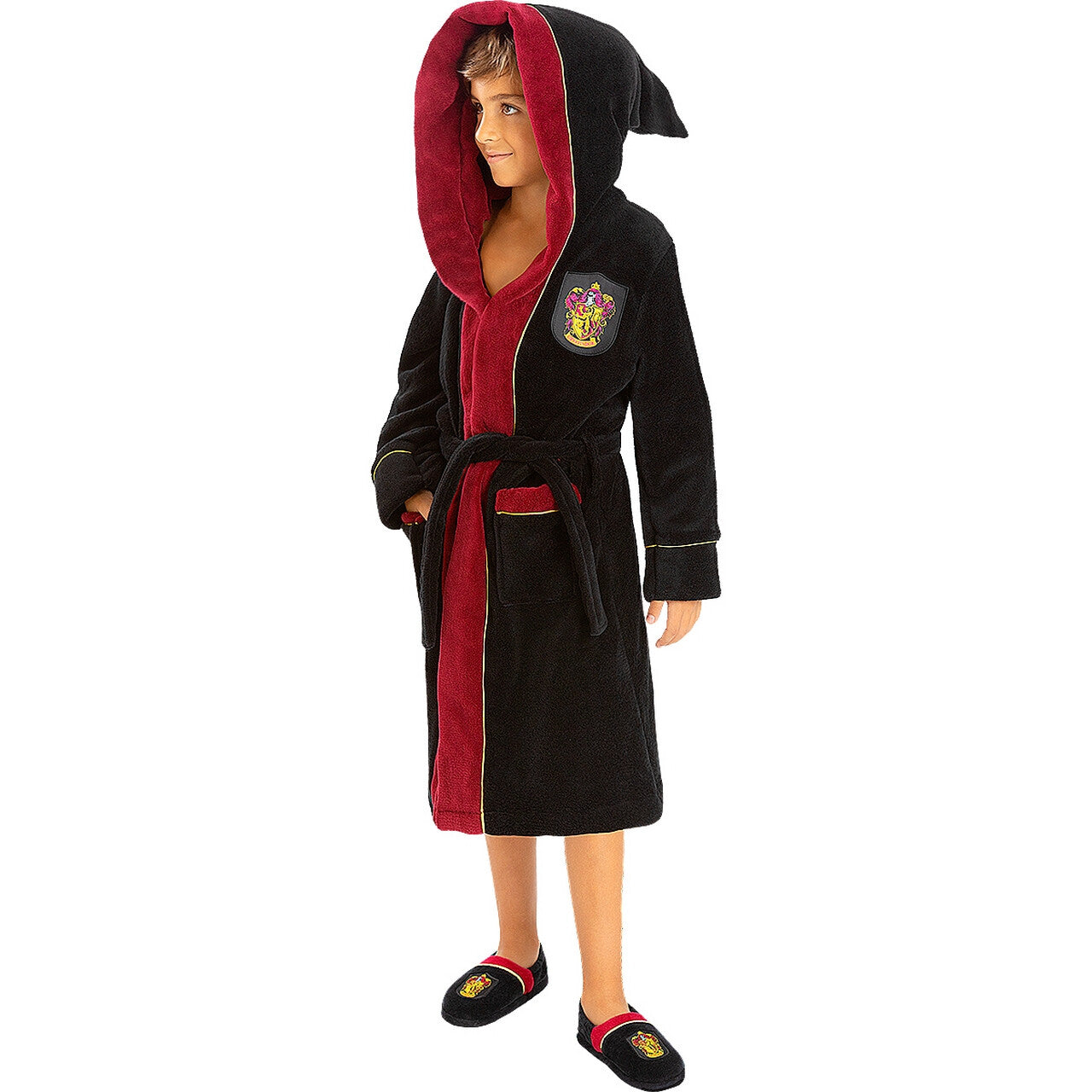Op deze afbeelding zie je een Kostuums, van het merk Funidelia. Gryffindor Harry Potter Badjas Kind Kind Kostuum