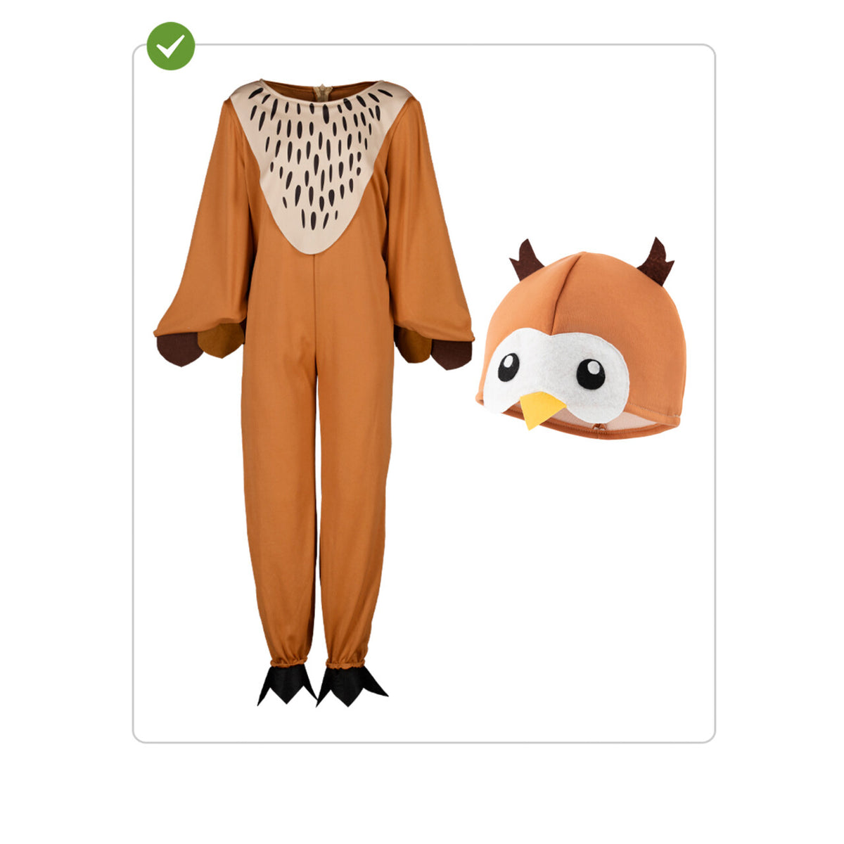 Op deze afbeelding zie je een Kostuums, van het merk Funidelia. De Onwijze Leuke Uil Unisex Kostuum
