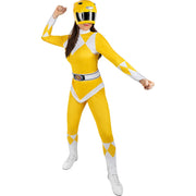 Op deze afbeelding zie je een Kostuums, van het merk Funidelia. Trini Kwan Gele Power Ranger Vrouw Kostuum