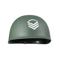 Frontsoldat Helm Grün für Erwachsene
