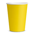 8 Pappbecher Gelb - Unifarben