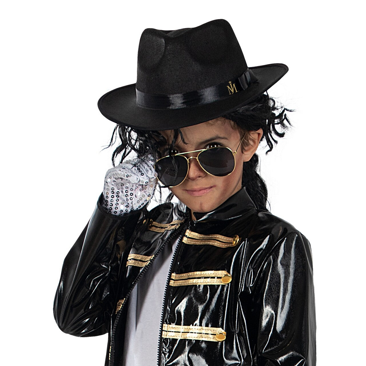 Op deze afbeelding zie je een Accessoires, van het merk Funidelia. Michael Jackson King Of Pop Accessoireset Kind