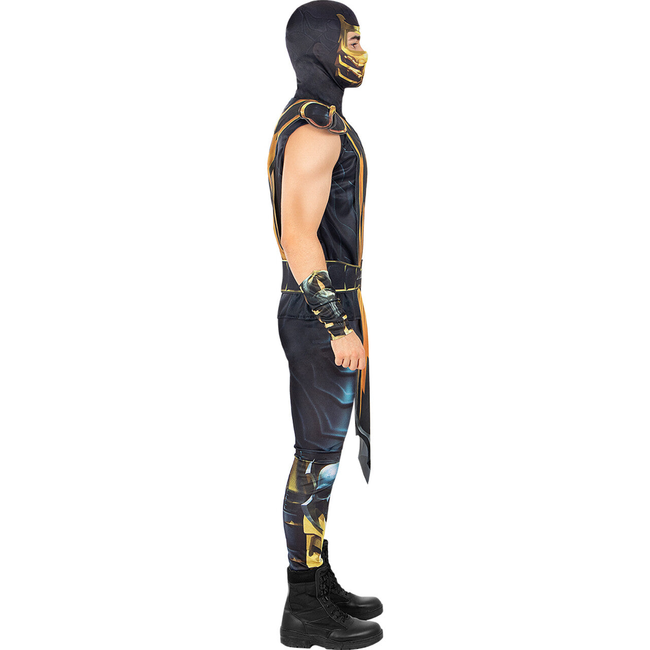 Op deze afbeelding zie je een Kostuums, van het merk Funidelia. Scorpion Mortal Kombat Man Kostuum