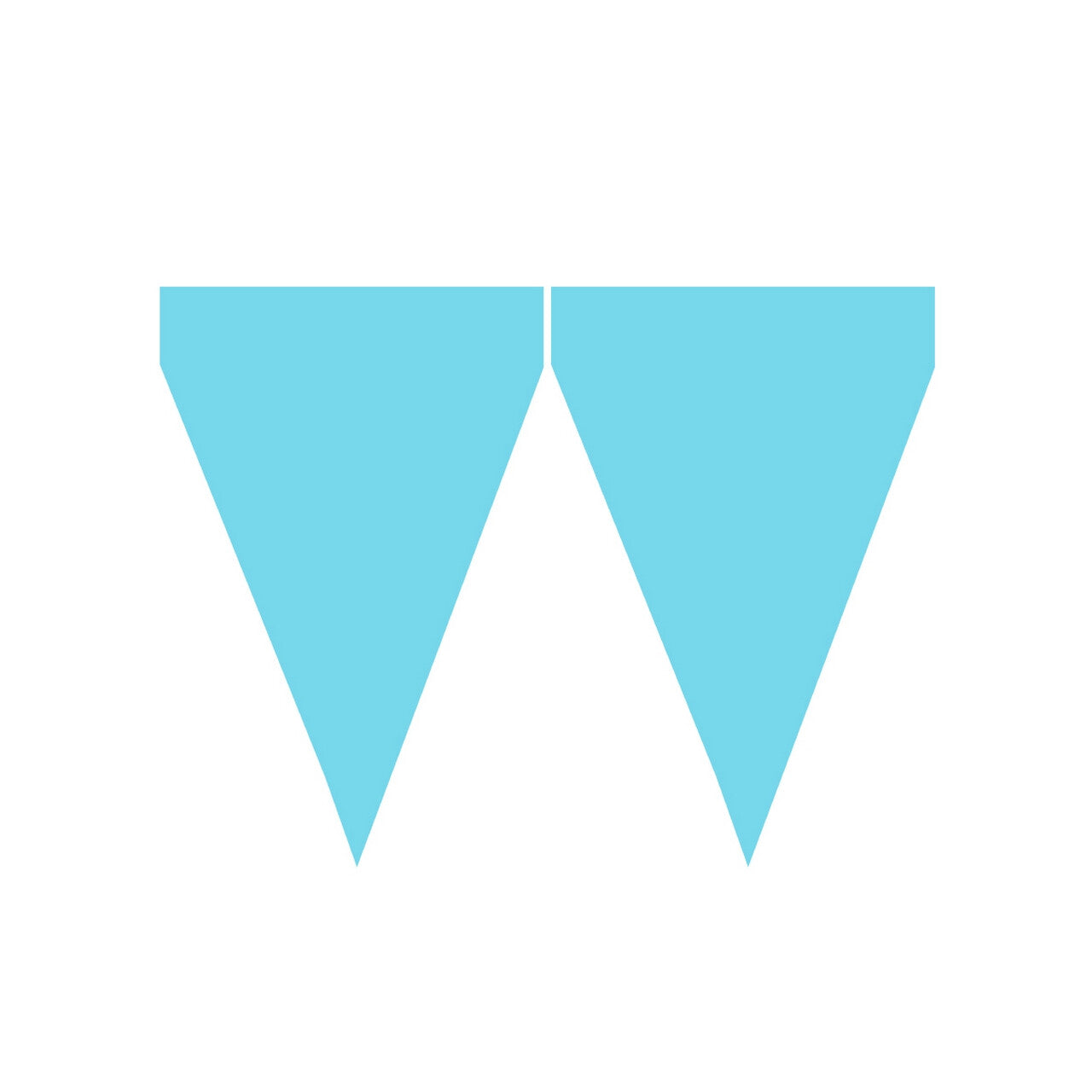 Op deze afbeelding zie je een Decoratie, van het merk Funidelia. Hemel Blauwe Vlaggetjeslijn 3 M