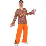 Op deze afbeelding zie je een Kostuums, van het merk Funidelia. Happy Hippie Harm Man Kostuum