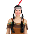 Indianer Perücke Mit Zöpfen