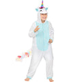 Einhorn Onesie Kostüm Blau für Kinder für Kinder
