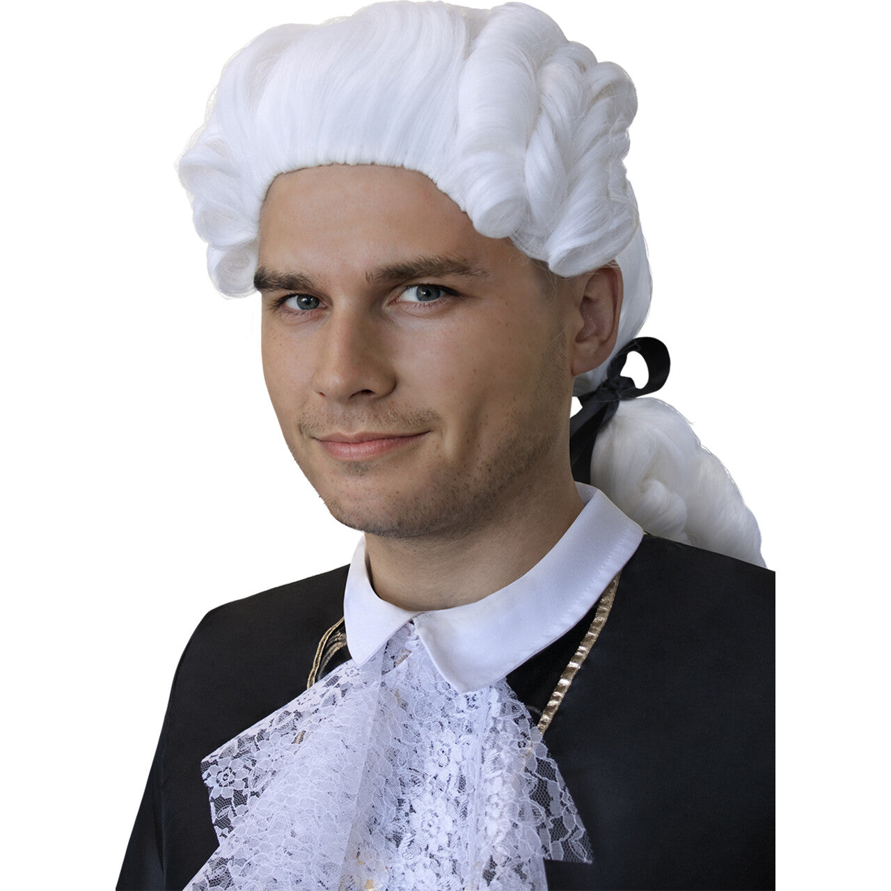 Op deze afbeelding zie je een Accessoires, van het merk Funidelia. Pruik Barok Judge Me