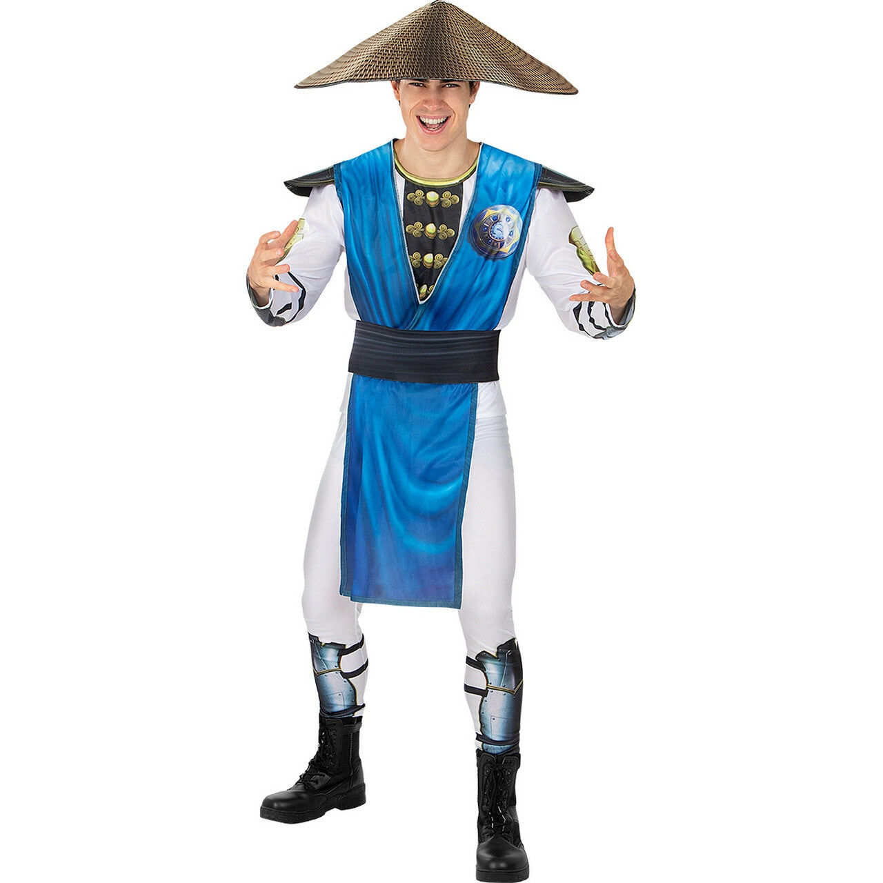 Op deze afbeelding zie je een Kostuums, van het merk Funidelia. Raiden Mortal Kombat Man Kostuum