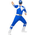 Blauer Power Ranger Kostüm für Erwachsene Herren