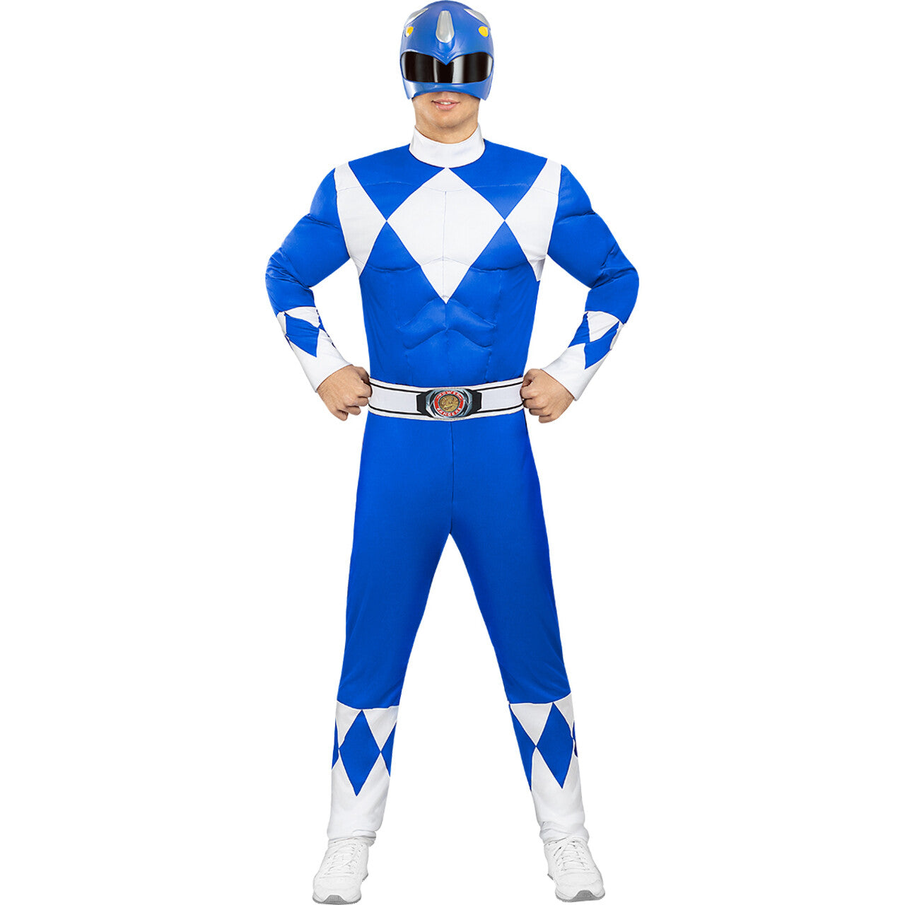 Op deze afbeelding zie je een Kostuums, van het merk Funidelia. Billy Morphing Time Blauwe Power Ranger Man Kostuum