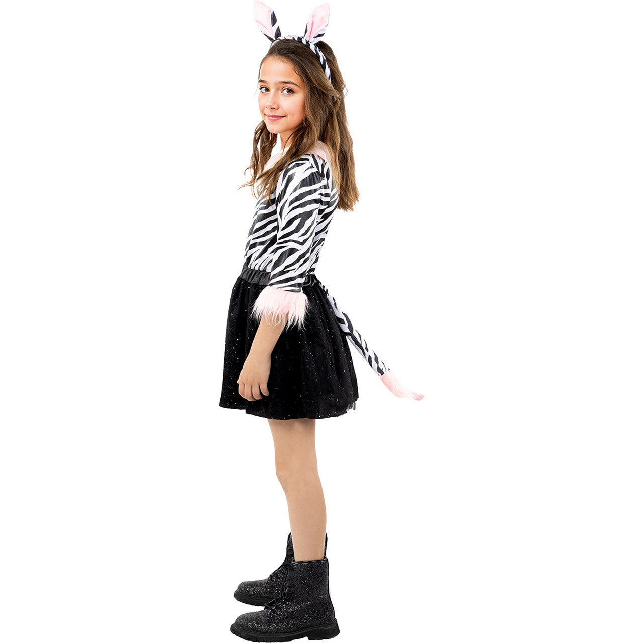 Op deze afbeelding zie je een Kostuums, van het merk Funidelia. Zola De Zebra Meisje Kostuum