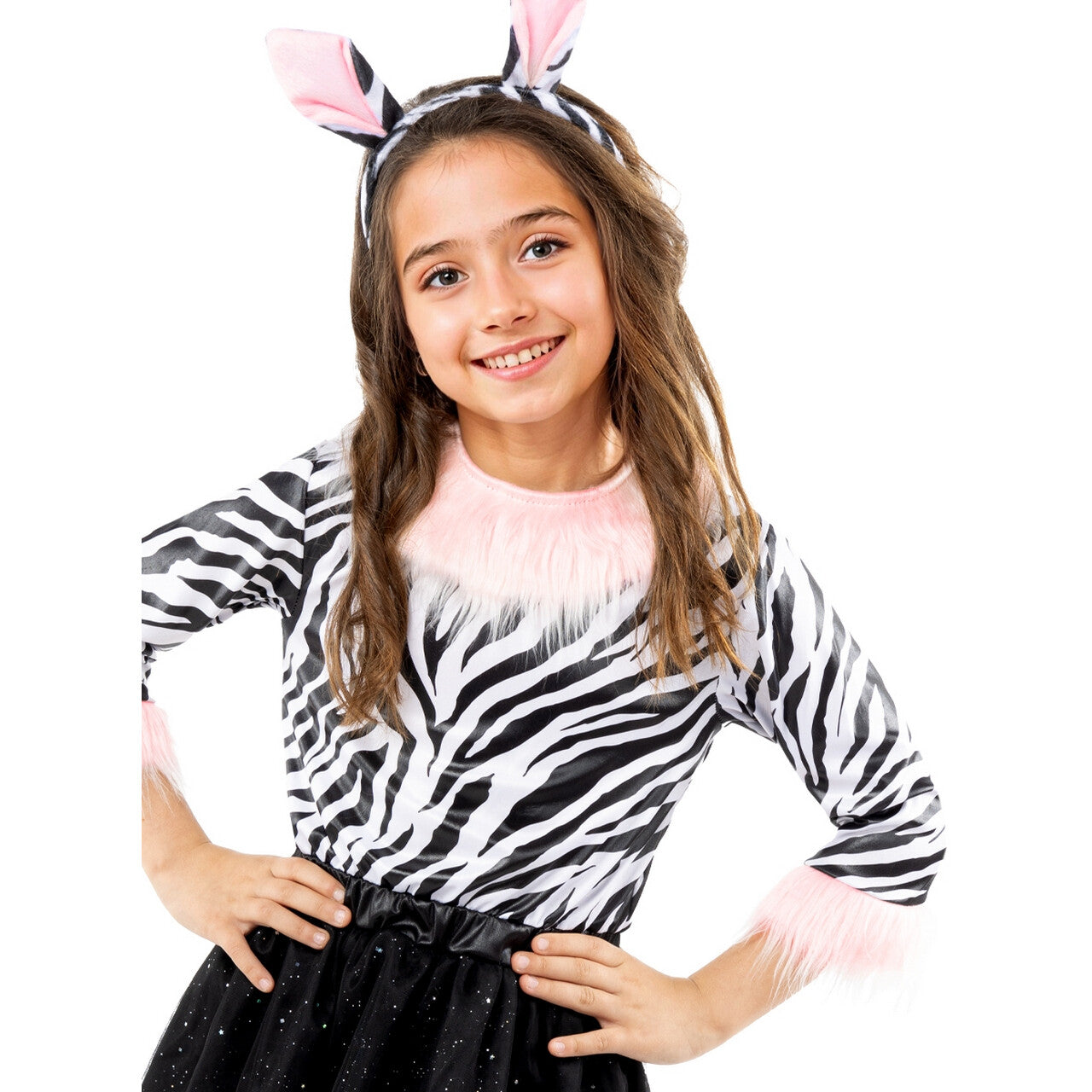 Op deze afbeelding zie je een Kostuums, van het merk Funidelia. Zola De Zebra Meisje Kostuum