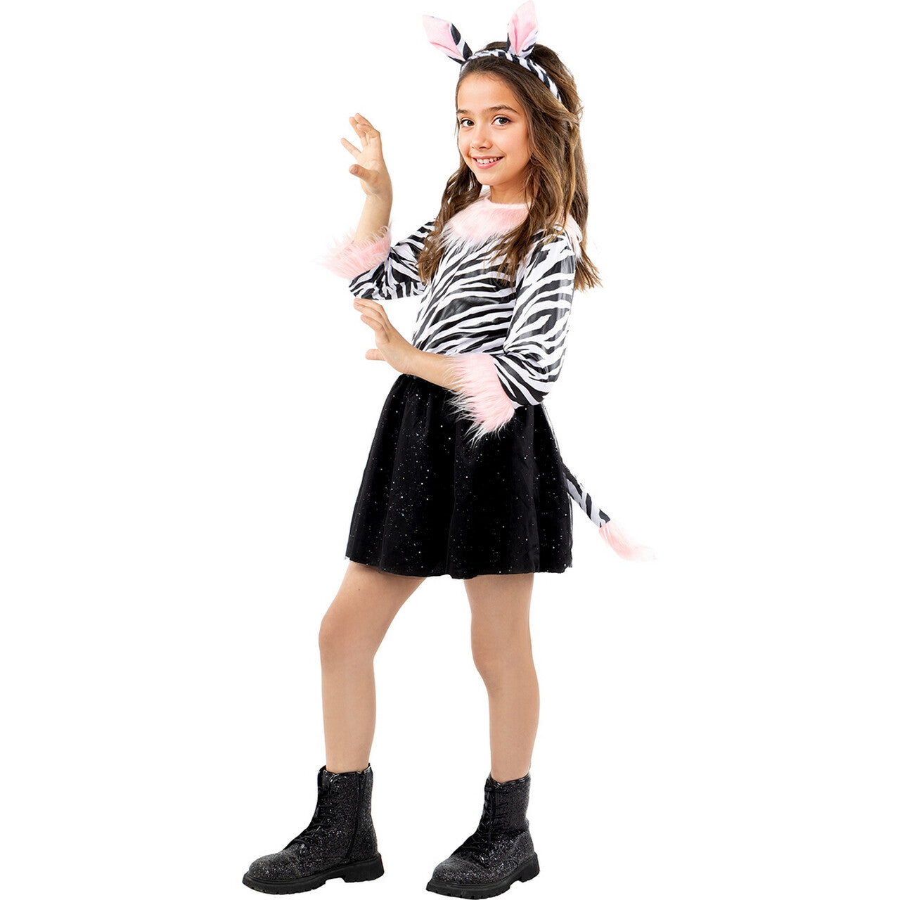 Op deze afbeelding zie je een Kostuums, van het merk Funidelia. Zola De Zebra Meisje Kostuum
