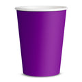 8 Pappbecher Lila - Unifarben