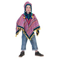 Peruanische Pfanne Flöte Poncho Kostüm für Kinder