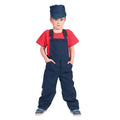 Blaue Kinder-Arbeiterlatzhose Kostüm für Jungen