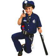 Op deze afbeelding zie je een Kostuums, van het merk Funny Fashion. Amerikaanse Blauwe Politie Jongen Kostuum