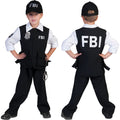 Fbi Festnahme Schwarz Kostüm für Jungen