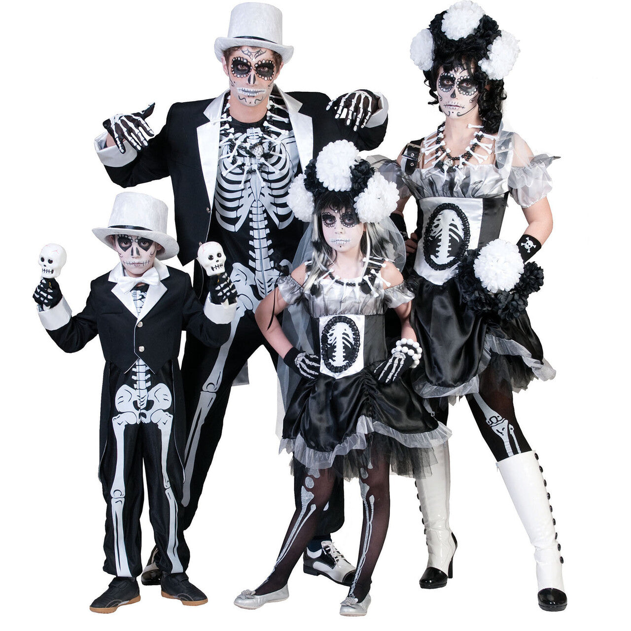 Op deze afbeelding zie je een Kostuums, van het merk Funny Fashion. Bonny Skulla Meisje Kostuum
