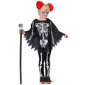 Fliegendes Skelett Poncho Mädchen