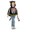 Poncho Kätzchen Skelett für Kinder