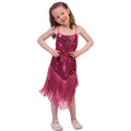 Glitzernde Flapper-Pracht In Pink Kostüm für Mädchen