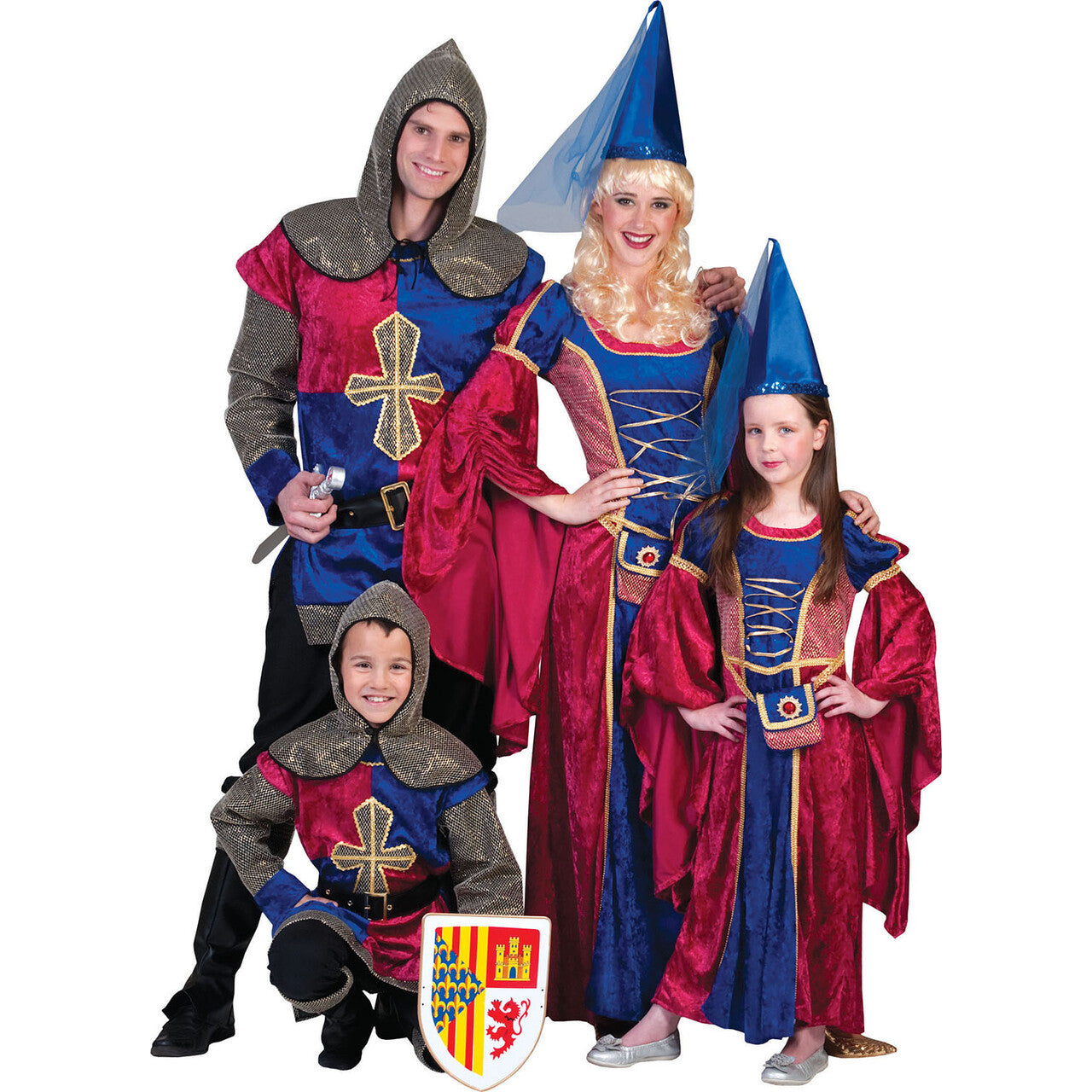 Op deze afbeelding zie je een Kostuums, van het merk Funny Fashion. Middeleeuwen Fleur De Lis Ridder Jongen Kostuum