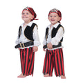 Mächtiger Rot-Schwarzer Piratenheld Kostüm für Jungen