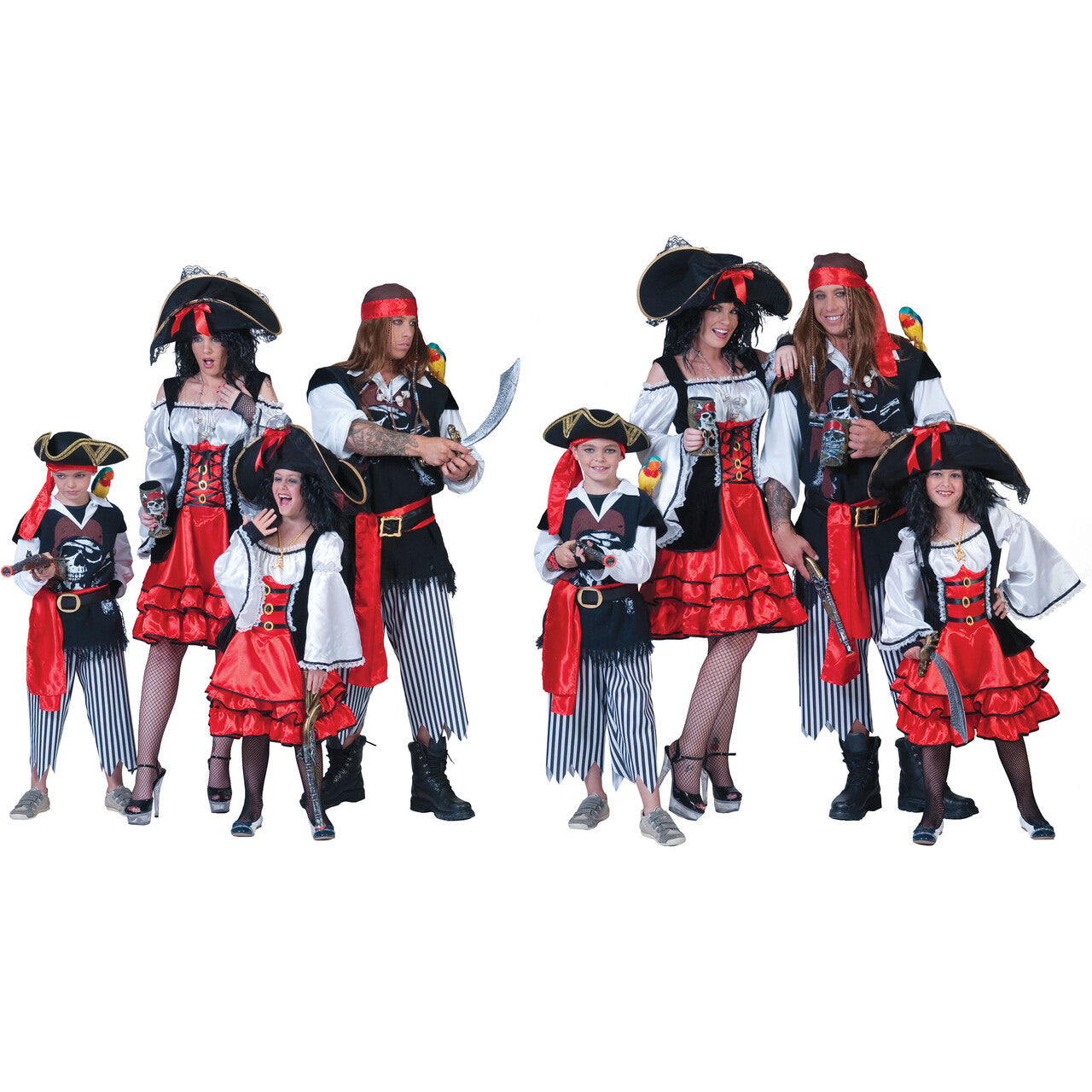 Op deze afbeelding zie je een Kostuums, van het merk Funny Fashion. Piraat Nieuw Amsterdam Jurk Meisje