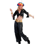 Op deze afbeelding zie je een Kostuums, van het merk Funny Fashion. Jasmijn Topje Buikdanseres Zwart Vrouw