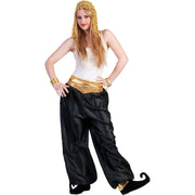 Op deze afbeelding zie je een Kostuums, van het merk Funny Fashion. Zwarte Oosterse Broek Vrouw Kostuum