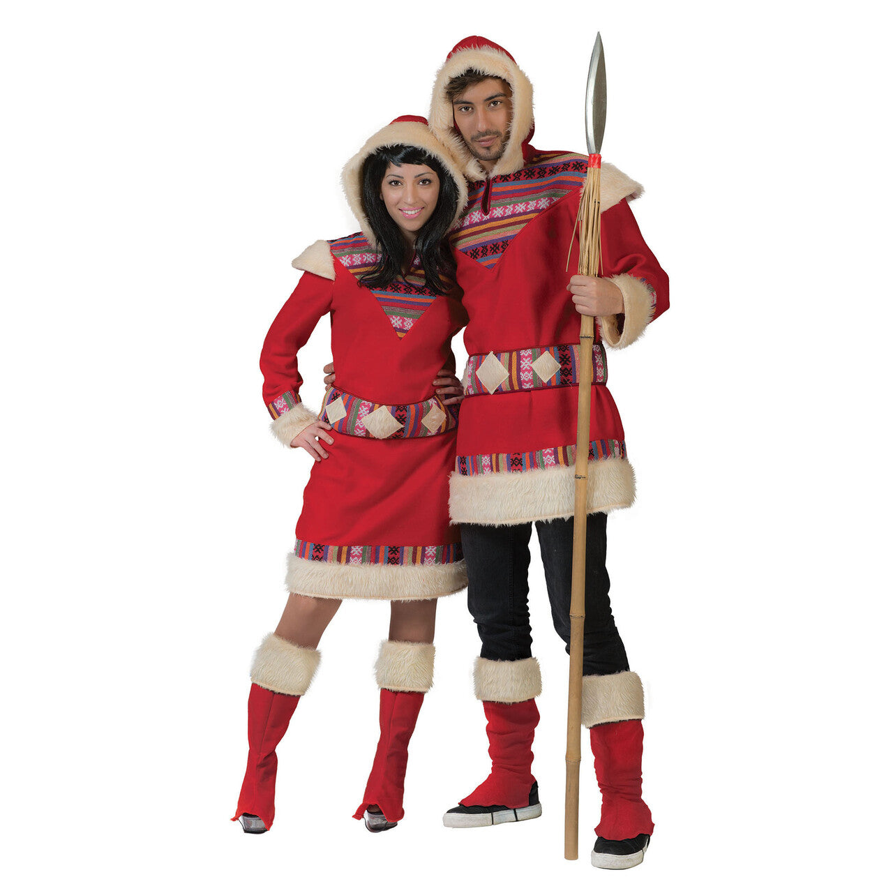 Op deze afbeelding zie je een Kostuums, van het merk Funny Fashion. Eskimo Nanook Dame Vrouw Kostuum