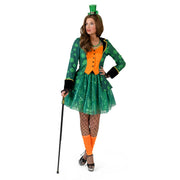 Op deze afbeelding zie je een Kostuums, van het merk Funny Fashion. Slipjas Klavertje Vier Geluksjas Vrouw