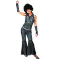 Schwarze Disco-Queen Cartouche Anzug Damen