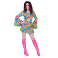 Blumenfunk Hippie -Kleid Damenkostüm