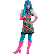 Op deze afbeelding zie je een Kostuums, van het merk Funny Fashion. Disco Dot Jurk Vrouw