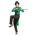 Glitzernde Grüne Frackjacke Damen