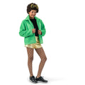 Grüne Flauschige Froschjacke Damen