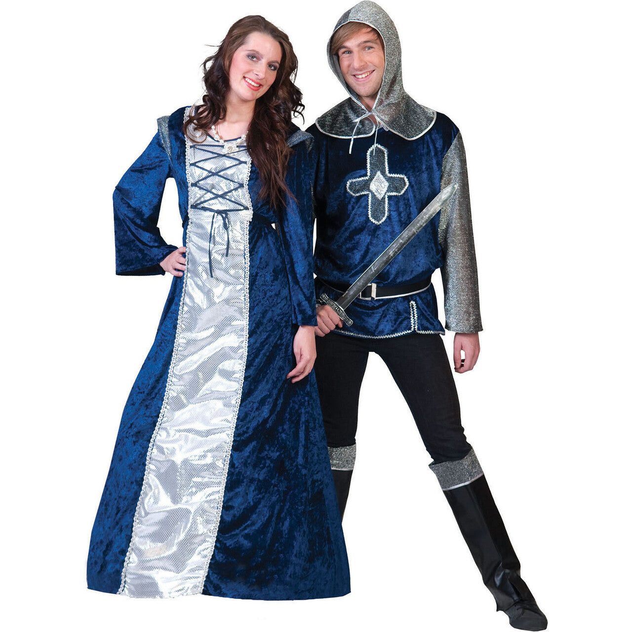 Op deze afbeelding zie je een Kostuums, van het merk Funny Fashion. Midlands Ridder Jurk Vrouw