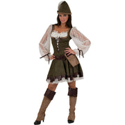 Op deze afbeelding zie je een Kostuums, van het merk Funny Fashion. Robin Hood De Armenhelper Jurk Vrouw