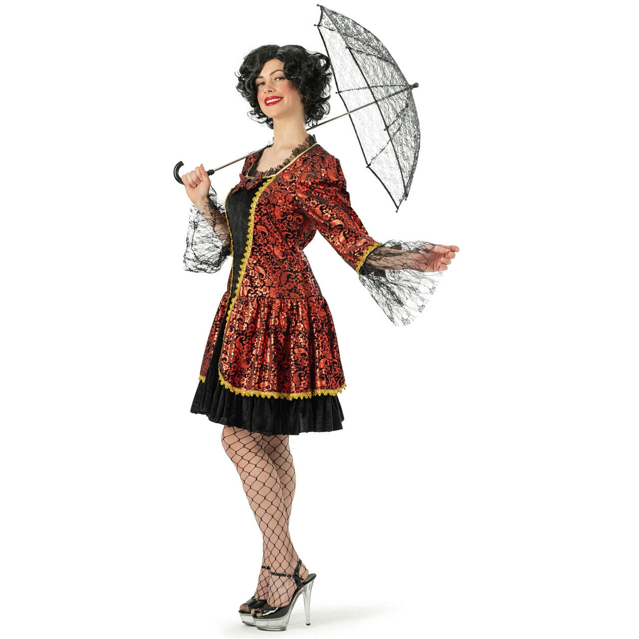 Op deze afbeelding zie je een Kostuums, van het merk Funny Fashion. Deftige Hofdame Van Kasteel Chiqueville Vrouw Kostuum