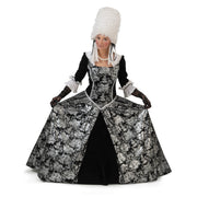 Op deze afbeelding zie je een Kostuums, van het merk Funny Fashion. Barok Lady Silverbeauty Vrouw Kostuum