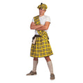 Schottischer Tartan In Gelb Herrenkostüm