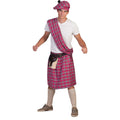 Schottischer Tartan In Pink Herrenkostüm