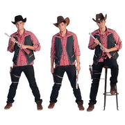 Op deze afbeelding zie je een Kostuums, van het merk Funny Fashion. Ranger Cowboy Man